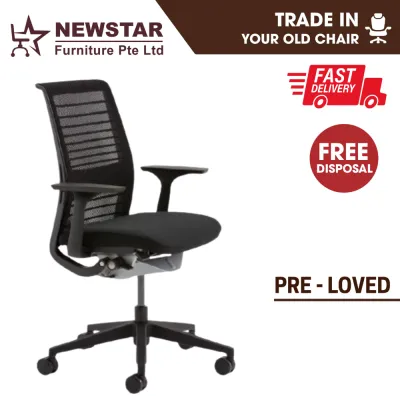 Steelcase Think Chair Steelcase Think Drafting chair with 3D Knit Back Version 2 Office Chair