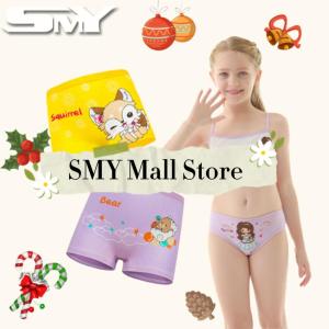 SMY 4 Pieces/Set (Random Color) High Quality Cotton Girls Briefs Cartoon Cute Printing Girls Underwear Special Offer Girls Underwear