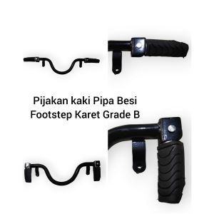 Pijakan Kaki + Footstep depan model karet Honda Scoopy FI Lama 2013-2016 Fullset siap pakai