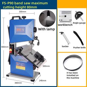 8 Inch 9 Inch Band Saw Machine / Woodworking Metal Saw Table / Laser Positioning Cutting / Straight Bending Cutting