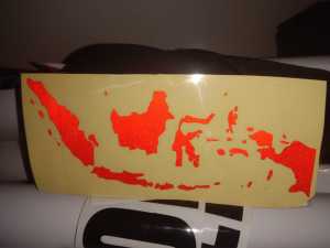 Stiker Cutting Secotlet Nyala Peta Indonesia Stiker Kaca Truck Stiker Kaca Mobil
