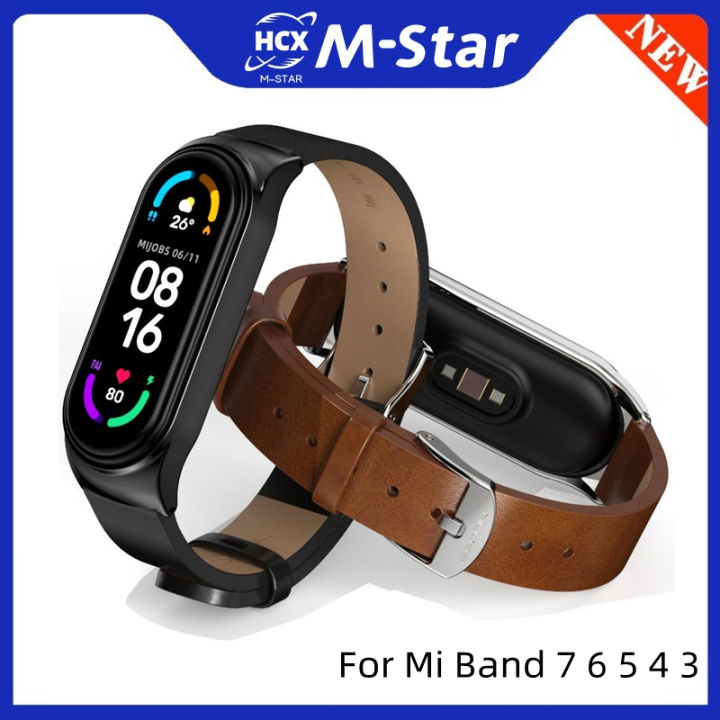 Dây Đeo Bằng Da Cho Xiaomi Mi Band Dây Đeo Cổ Tay Bằng
