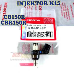 INJEKTOR HONDA CB150R OLD-LAMA KUALITAS ORIGINAL ORI ASLI KODE 16450-K15-921  MEMILIKI KAPASITAS YANG BAGUS SEHINGGA MOTOR ANDA TETAP STABIL HINGGA MEMBUAT ANDA NYAMAN DALAM BERKENDARAAN