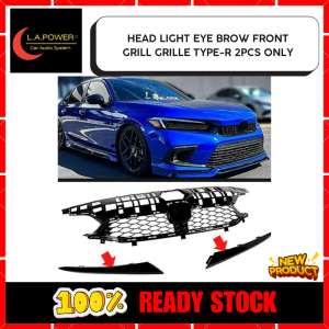 HONDA CIVIC FE 2022 HEAD LIGHT EYE BROW FRONT GRILL GRILLE TYPE-R 2PCS ONLY