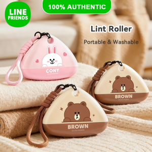 LINE FRIENDS Lint Roller Portable Washable Reusable Clothes Hair Dust Remover LFB403