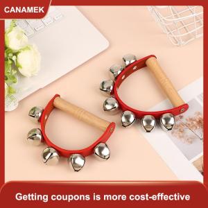 【CANAMEK】 Handbell tay chuông với 5PCs 7pcs leng keng chuông gỗ xử lý nhạc cụ chuông Đồ chơi Quà tặng cho các trường học âm nhạc lớp nhà chăm sóc ban ngày