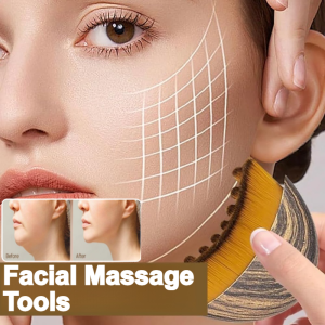 Lymphatic Contour Facial Brush Massager for Eye and Neck Care Facial Scraping Lymphatic Massage Brush Beauty Tool Lymphatic Brush促循环淋巴轮廓面部刷