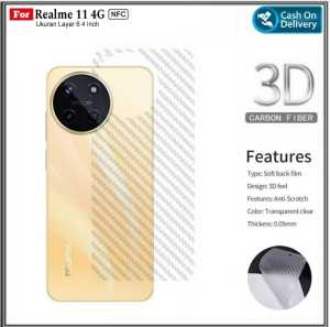 Garskin Realme 11 4G Realme 7i / C17 2020 Anti Gores Belakang Carbon Skin Pengiriman Cepat