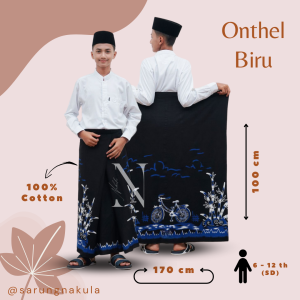 NAKULA 100% Cotton Sarung Anak Bawahan Muslim Anak Laki-Laki Putra Kelas 4 SD Sampai 7 SMP