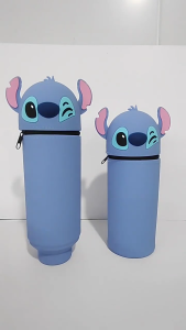 Cartoon Pencil Case Telescoping Pencil Bag Soft Silicone Pen Pouches Large Capacity Pencil Case Standing up Pen Case
