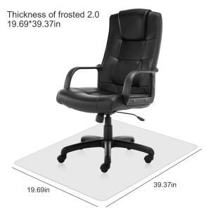 (กันเสื่อกันลื่นเท่านั้น) โพลีคาร์บอเนตคุณภาพสูงแผ่นรองปกป้องพื้นสำหรับพื้นไม้เนื้อแข็งเก้าอี้โต๊ะกันลื่นและโปร่งใส