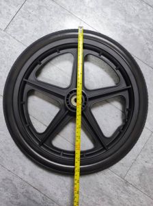 Rear Solid Wheel 16 inch PU Tire Inflation Free - Wheelchair Wheel - Tayar Kerusi Roda