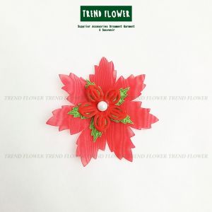 Bunga Kain Pink Monte aksesoris hiasan seserahan souvenir pernikahan murah