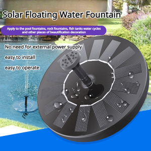 Fountain Equipment No Power Cord Required Floating Solar Energy Fountain Durable Outdoor Quality