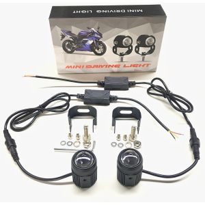 Mini Driving Light High and Low Yellow / White LED Aniti Fog For Cars / Motorcycle Korean Led Chip