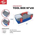 HL Tool Box Besar 16 in x 10 Kotak Perkakas Plastik Kuat KENMASTER TOOL BOX. 