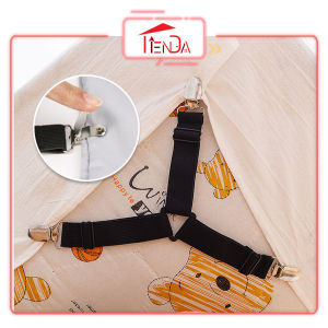 (4pcs) Bed Gripper Adjustable Triangle Bed Gripper Mattress Cover Sheet Holder Straps Clips Gripper Bed Sheets Buckle