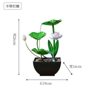 Sacesr USB-Powered Desktop Attracting Wealth Ornament Circulating Water Creative Luxury Ornament Living Room Office Home Decoration Q3P9R