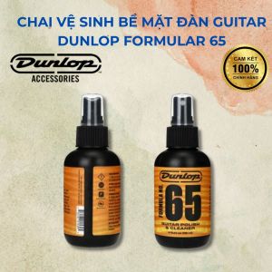 Chai xịt vệ sinh đàn guitar thùng và guitar điện Dunlop 654 Formula 65 Guitar Polish & Cleaner