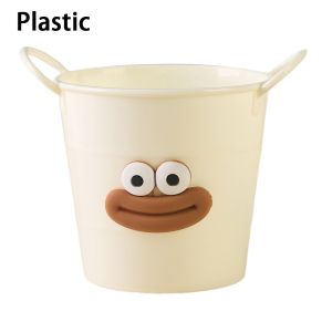 MIRELAE Big Mouth Pencil Holder Cartoon DIY Pen Container Cute Round Pencil Case Students Stationery