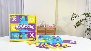 Tic Tac Toe Board Game Brain Teaser Puzzle Early Learning Toy Matibay Sulit Portable Environmentally Safe Plastic Parent Child Interactive For Children