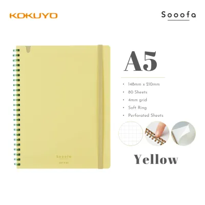 Kokuyo Sooofa Soft Ring Notebook A5 (148mm x 210mm)