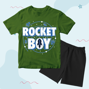 Baju Kaos Setelan Anak Anak Karakter Astronot Cowok Distro Keren Umur 1 - 10 Tahun - Code8.id - DTF