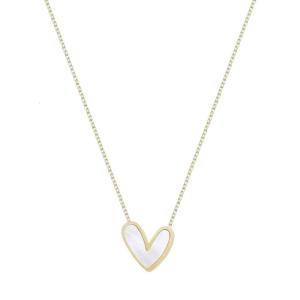 Stylish Gold/Silver Heart Pendant Necklace for Women Adjustable Length Neckchain Choker Handmade Daily Wear