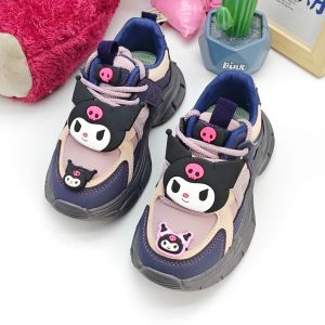 Christmas gifts Halloween Anime Kuromi Girls Sneakers Kawaii Sanrio Cartoon Casual Shoes Childrens Newfashion Soft Sole Shoes Suits Studentsoutdoorsports