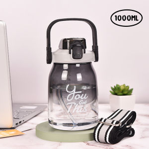 Botol Air Minum Portable 1L Botal Jumbo Tebal Anti Pecah Bottle Stylish Anti Bocor BPA Free /YH-8019