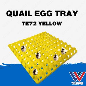 24 Slot Pugo Quail Yellow Egg Tray for Convenient Animal Egg Organizer for animals Egg tray for animals