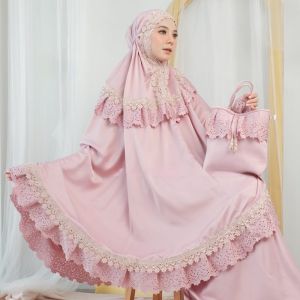 Mukenah Dewasa 2in1 Laser Cut Al mecca