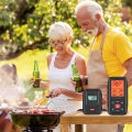 Inkbird Digital Wireless Meat BBQ Tool IRF-2SA with 2 probes BBQ cooking Kitchen Tool remote cook C/F Reding LCD Screen Temperature Alarm. 