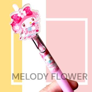 PULPEN GEL SANRIO FLOWER SERIES 8146 MODEL MIKA TINTA HITAM KARAKTER CINNAMOROL 0.5MM TINTA HITAM | ALAT TULIS SEKOLAH | PERLENGKAPAN SEKOLAH | ALAT TULIS KANTOR | PULPEN ANAK SD ANAK | KUROMI | MELODY | POMPOMPURIN | HELLOKITTY | MELODY | CINAMOROL |LUCU