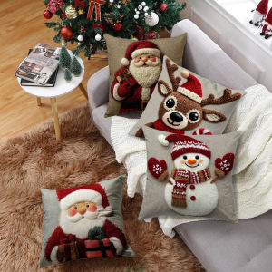 Christmas atmosphere decoration pillow set