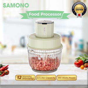 SAMONO 4-in-1 Food Processor 2.5L | 350W Meat Grinder Blender & Chopper for Veggie Spices SW-CG350