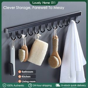 60cm Wall-mounted Storage Shelf & Kitchen Bathroom Hook: A Multi-functional Storage Solution