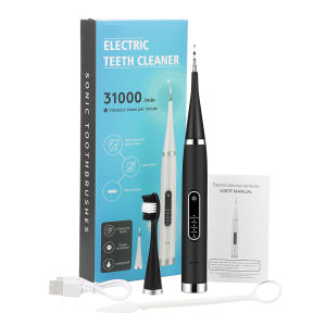 PASTSKY 2 In 1 Dental Scaler Tooth Brush Electric Ultrasonic Toothbrush Home Teeth Cleaner IPX6 Waterproof USB Charging Portable Tartar Calculus Remover Tools Teeth Scaling Tools for Teeth Whiteings