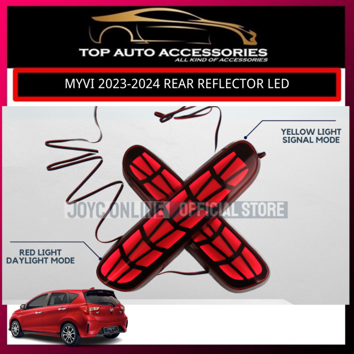 PERODUA MYVI 2022-2024 REAR REFLECTOR LED TAIL LIGHT BUMPER LIGHT BAR ...