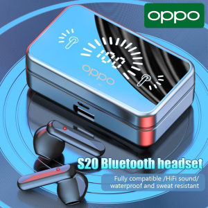 ♥Sfree vận chuyển + readystock♥Oppo S20 TWS Fone Bluetooth 5.1 tai nghe không dây cho Xiaomi âm thanh stereo hifi tai nghe thể thao không thấm nước với hộp sạc