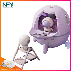 Space Capsule Air Humidifier USB Ultrasonic Cool Mist Aromatherapy Water Diffuser with Led Light Astronaut Humidificador