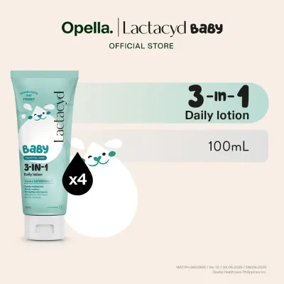 Lactacyd Baby Lotion 3-in-1 Daily Body Lotion 100mL x4