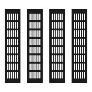 4pcs Aluminum Vent Covers Double Side Ventilation Grilles Easy Mounts Corrosion Resistant Ventilation Grille For Furniture