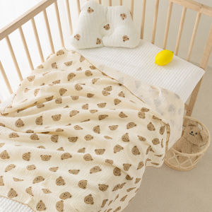 2layers gauze blanket newborn baby cotton yarn blanket childrens bath towel