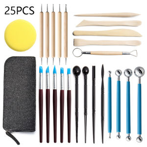 Radius K 12/25/35/37/52pcs/set Ball Stylus Dotting Tools Clay Pottery Modeling Set Carving Tools Rock Painting Kit for Sculpture Pottery