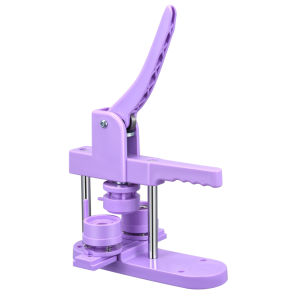 ⭐️【100% Authentic Factory】⭐️Button Badge Maker Machine Different Size Mold 25/32/58mm Mold DIY Badge Pin Maker Machine Kit With 300pcs Badge Parts/Pic/Circle Cutter&Purple
