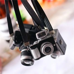 81RCW Fashion Dollhouse Decoration BJD 1/6 Doll Plastic Toy Retro Miniature Digital Camera Doll SLR Camera Dollhouse Miniature Camera Mini Doll Camera