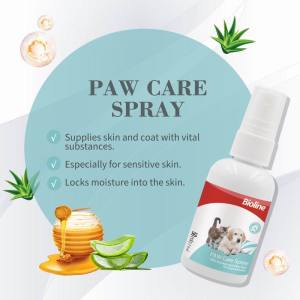 BIOLINE 50ML/150ML Pet Paw Care Balm Paw Foam Cleaner with Brush Dog Cat Paw Care Spray