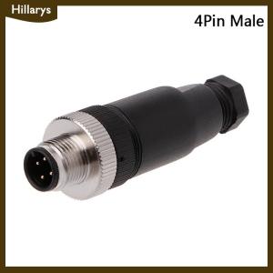 [Hillarys] 1Pc M12 sensor connector 3 4 5 pin male female straight right angle plug