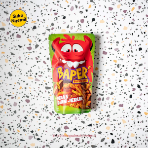 Baper Basreng Super Asin Daun Jeruk (50Gr) Cemilan kekinian jajanan viral basseng enak jajanan kekinian
